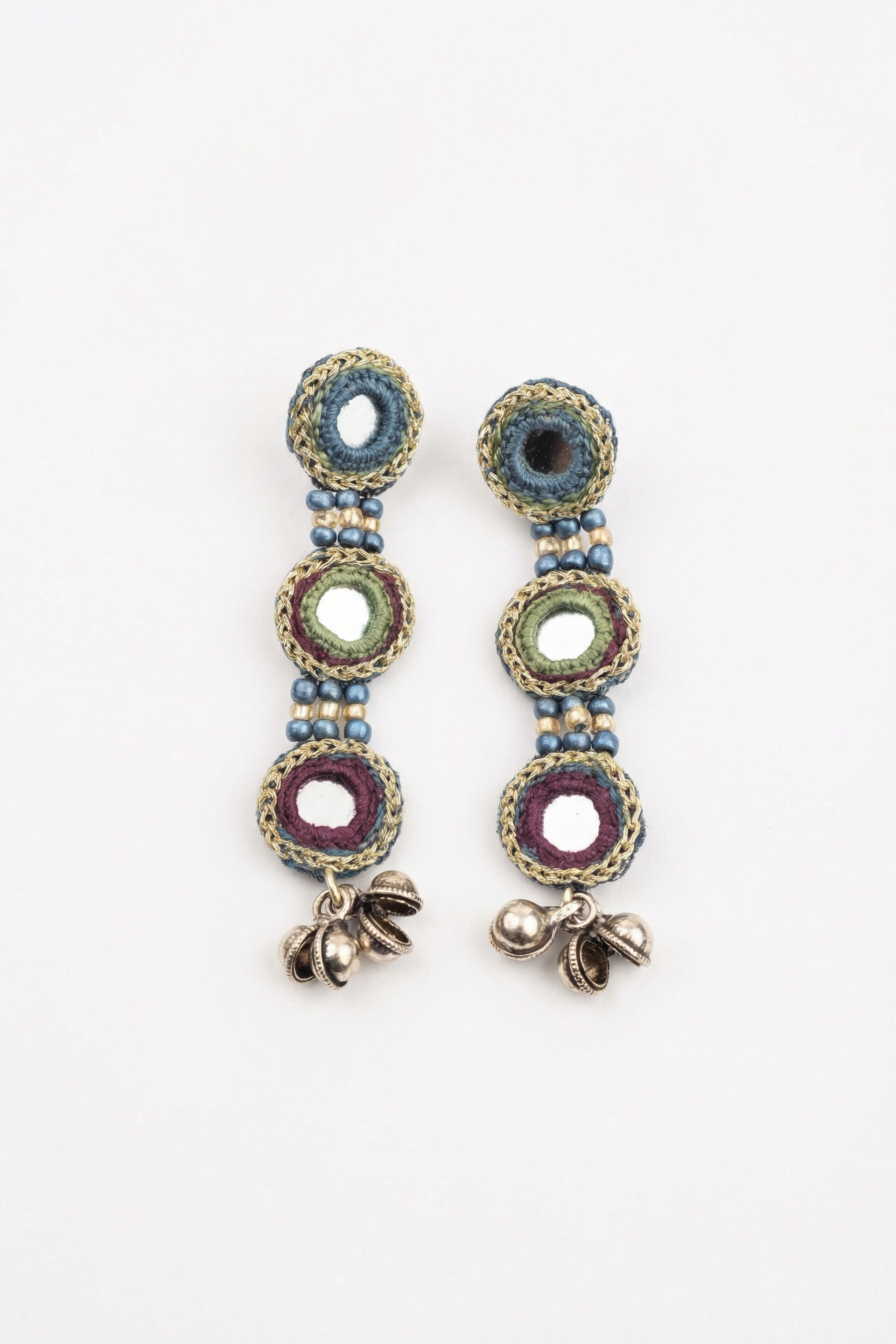 Layered Circle Dangler Earrings, , image 2